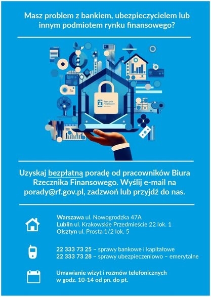 Bezpłatne porady Biura Rzecznika Finansowego