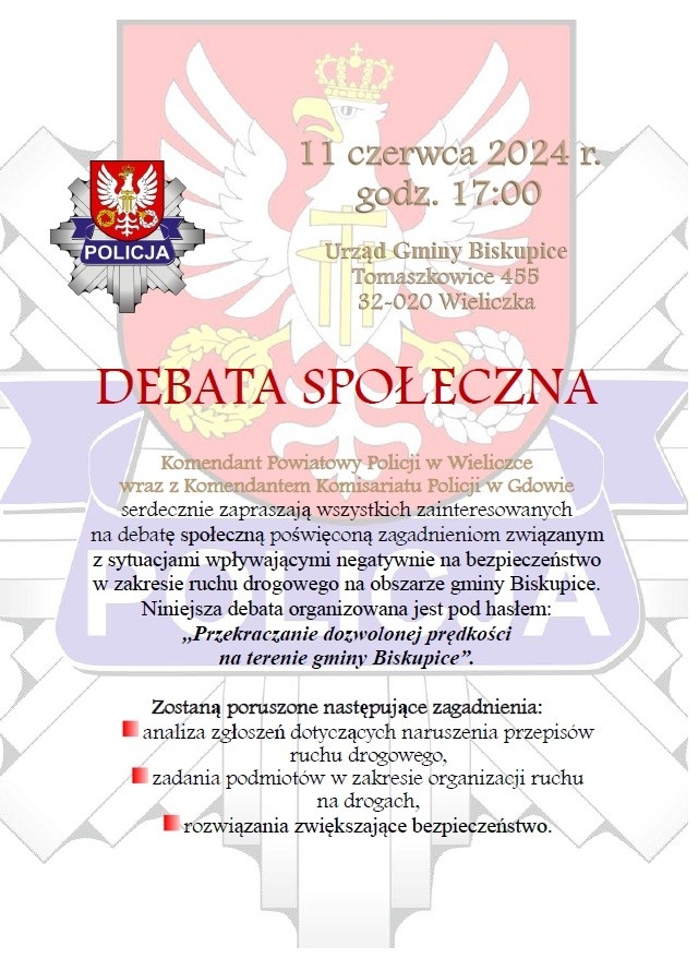 Zaproszenie na debatę społeczną