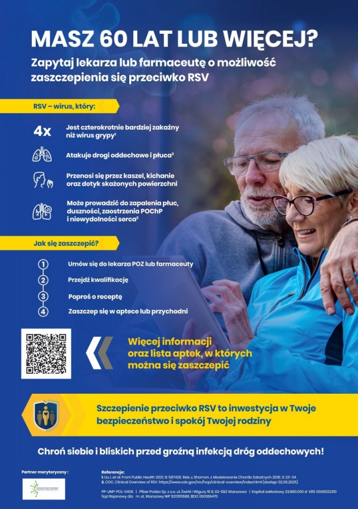 Zadbaj o swoje zdrowie &ndash; zaszczep się przeciwko wirusowi RSV!