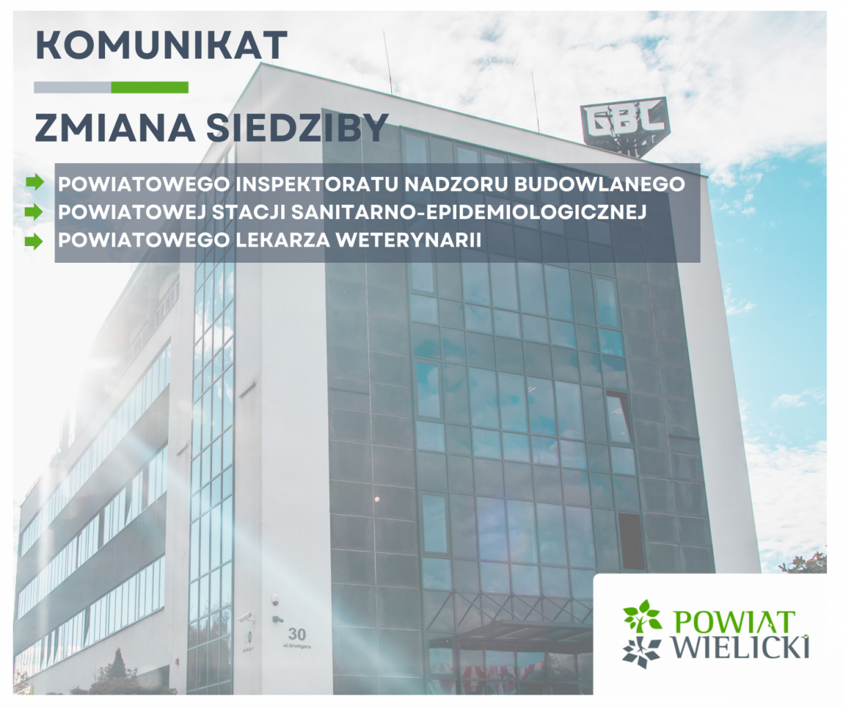 Zmiana Siedziby Powiatowych Służb i Jednostek