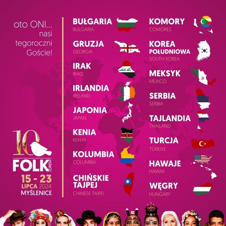 Zjednoczeni folklorem. Dołącz do Międzynarodowych Małopolskich Spotkań z Folklorem 2024!