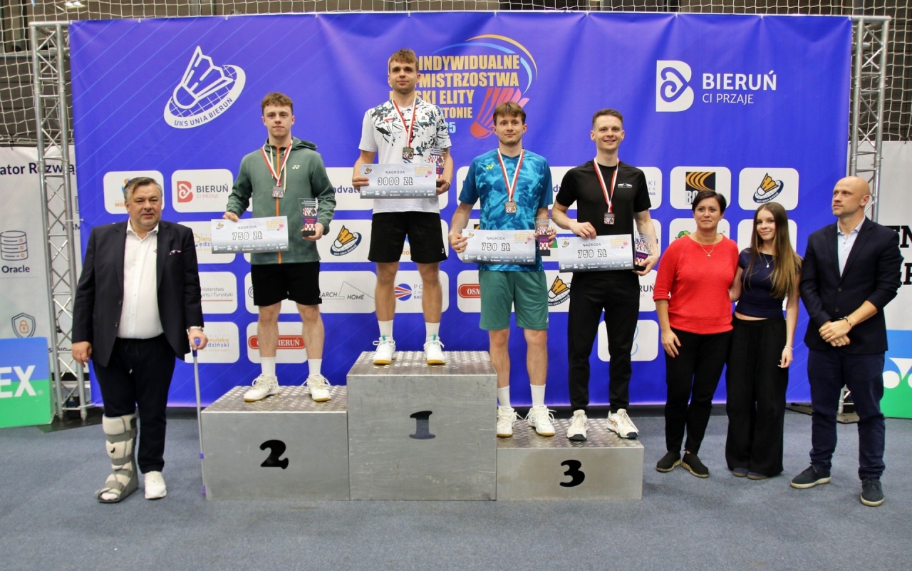 Dominik Kwinta Mistrzem Polski Elity w badmintonie