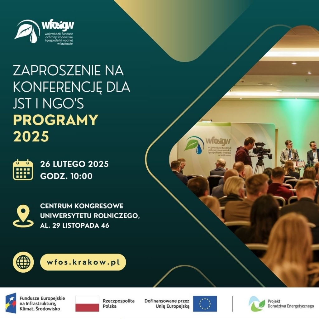 Konferencja dla samorządów i NGO w Małopolsce &ndash; finansowanie działań prośrodowiskowych