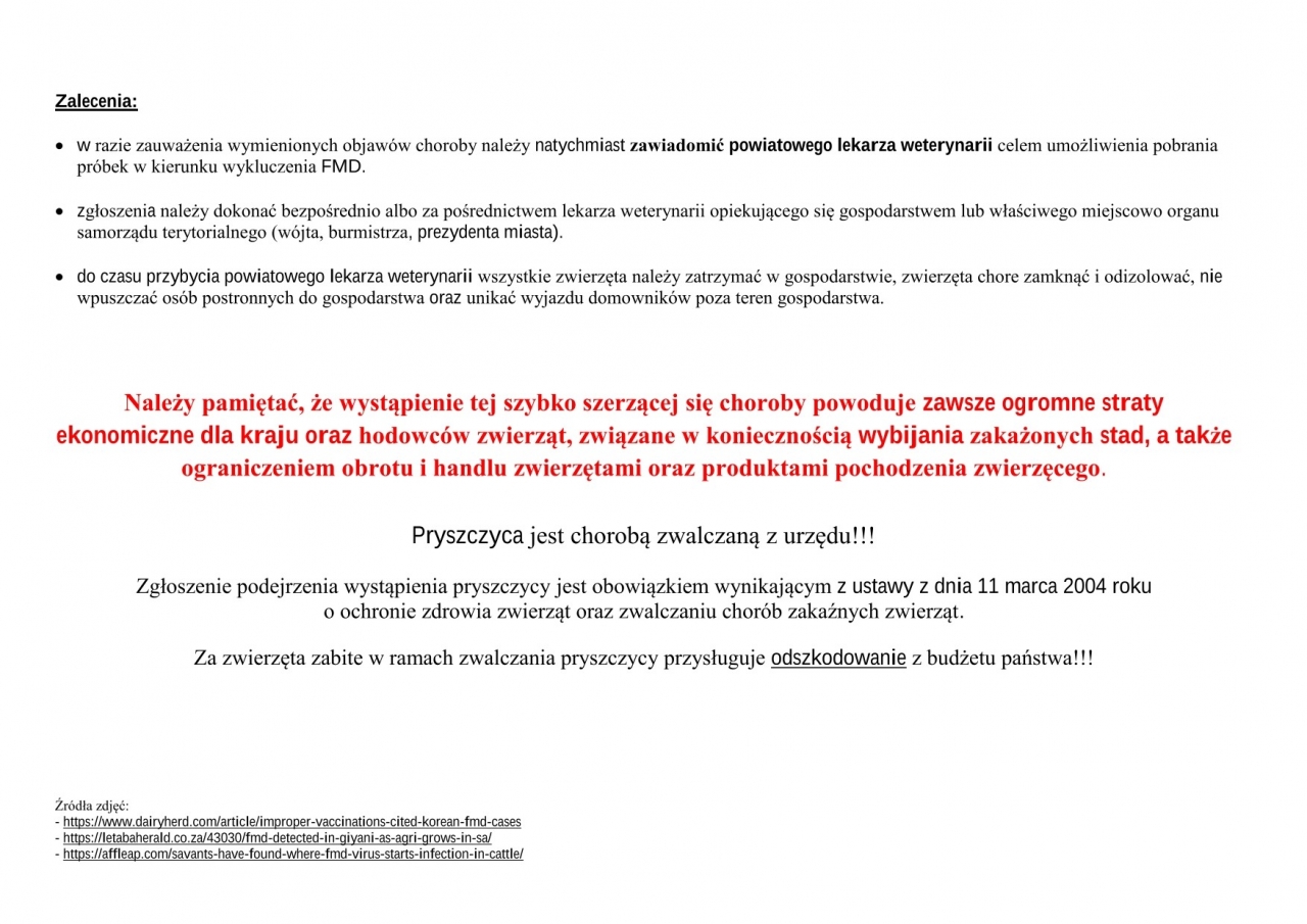 Apel wojewody małopolskiego Krzysztofa Jana Klęczara - PRYSZCZYCA