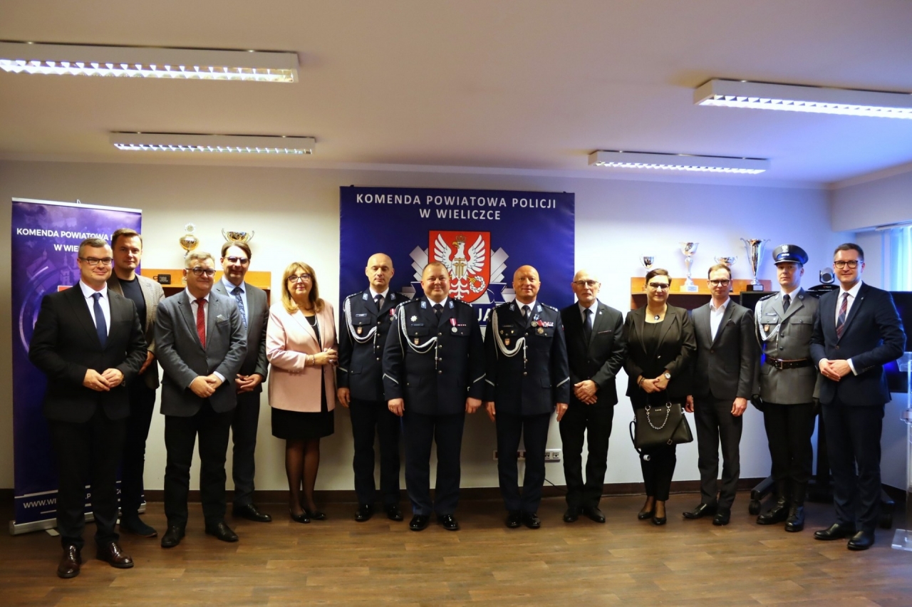 Uroczystość pożegnania Komendanta Powiatowego Policji mł. Insp. Mirosława Stracha oraz powitania jego następcy