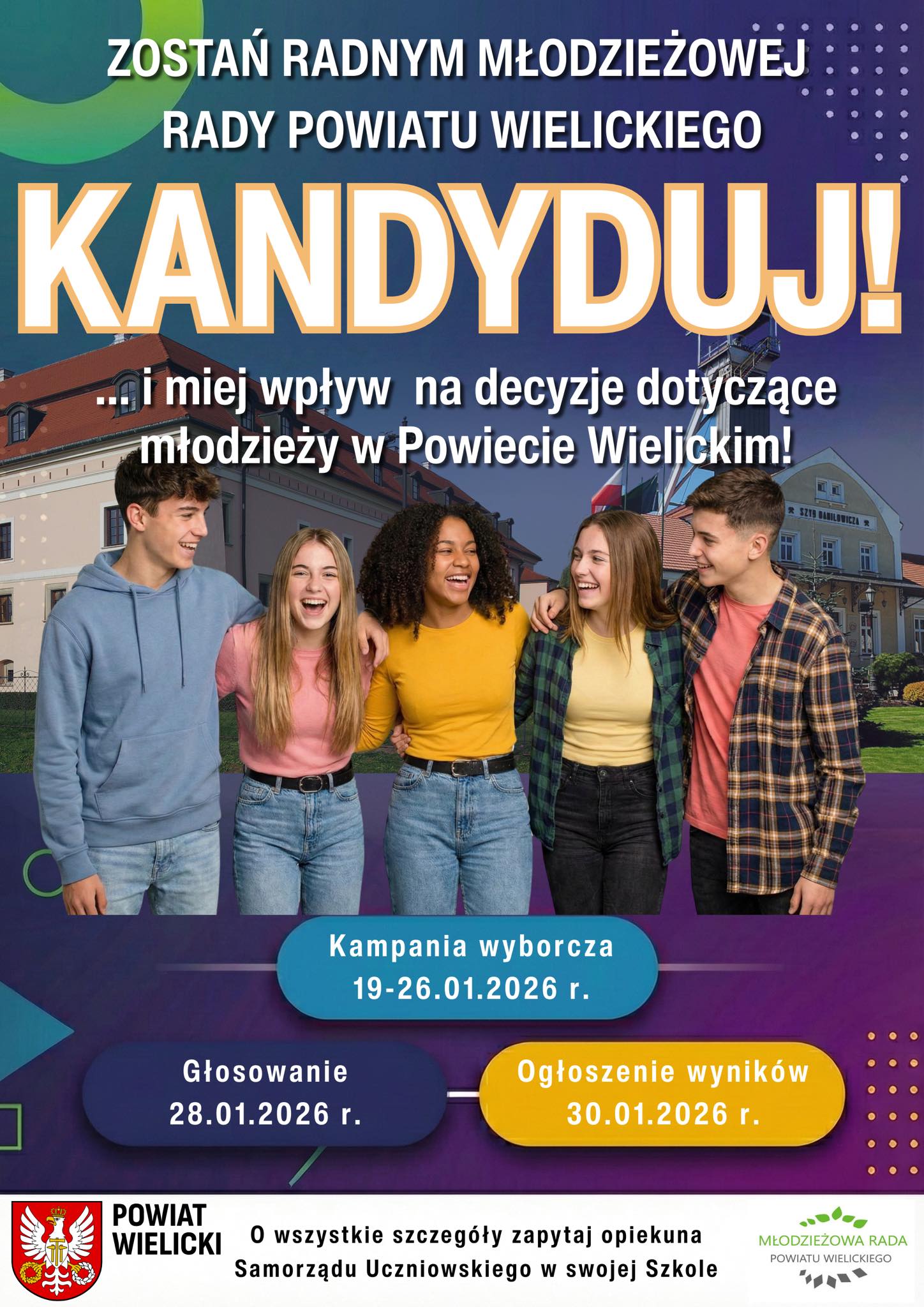 Kandyduj do Młodzieżowej Rady Powiatu Wielickiego