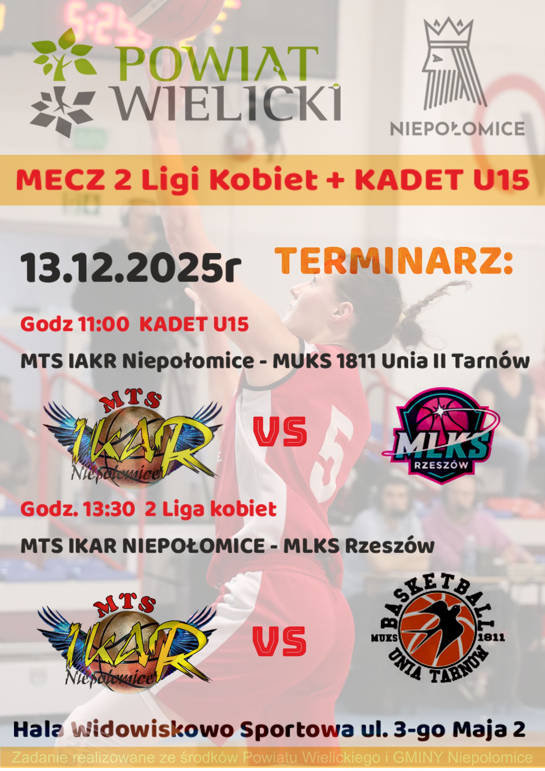 Mecz II Ligi Kobiet + Kadet U15