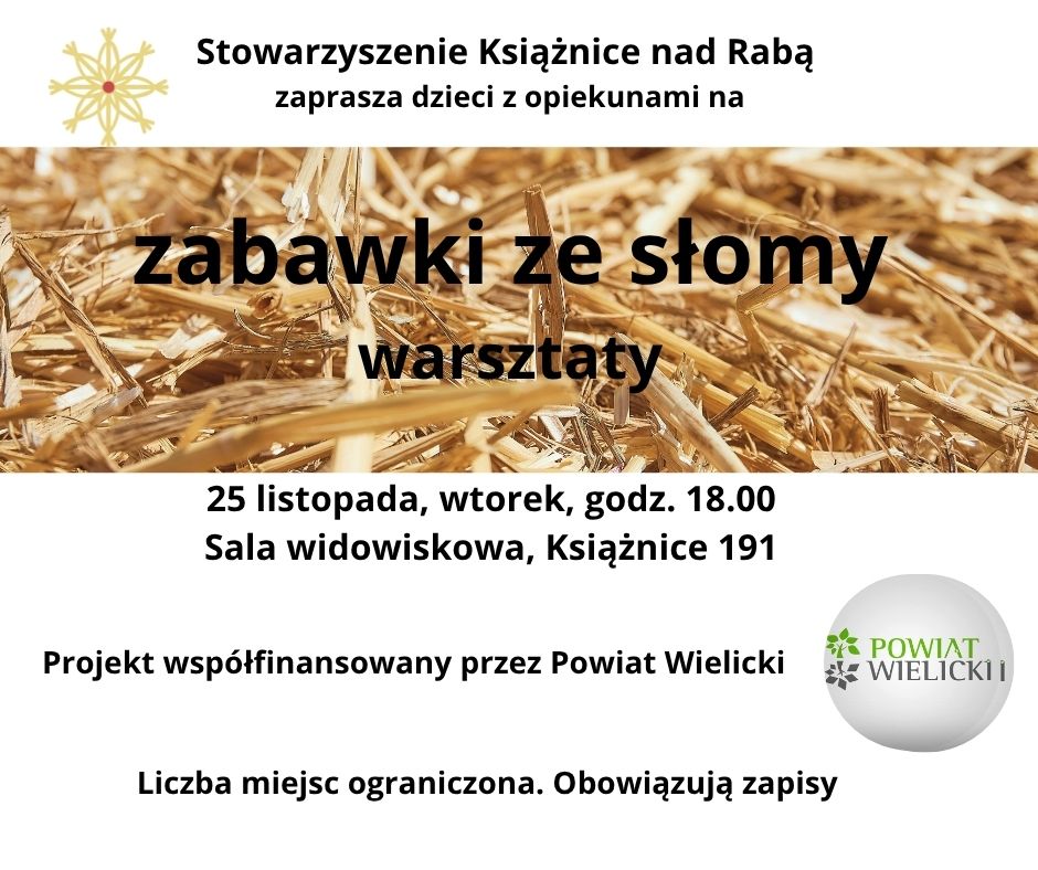 Warsztaty `zabawki ze słomy`
