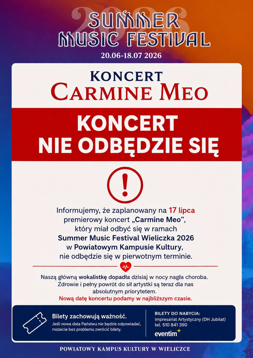 KONCERT ODWOŁANY
