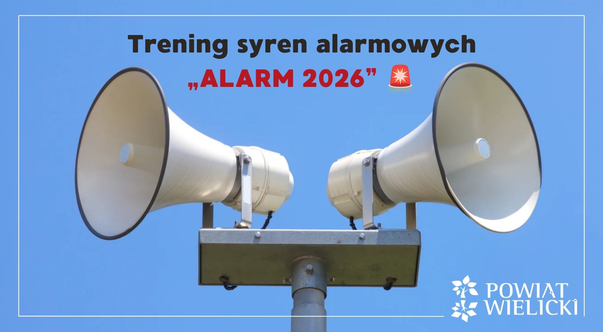 KOMUNIKAT – Trening syren alarmowych „ALARM 2026”