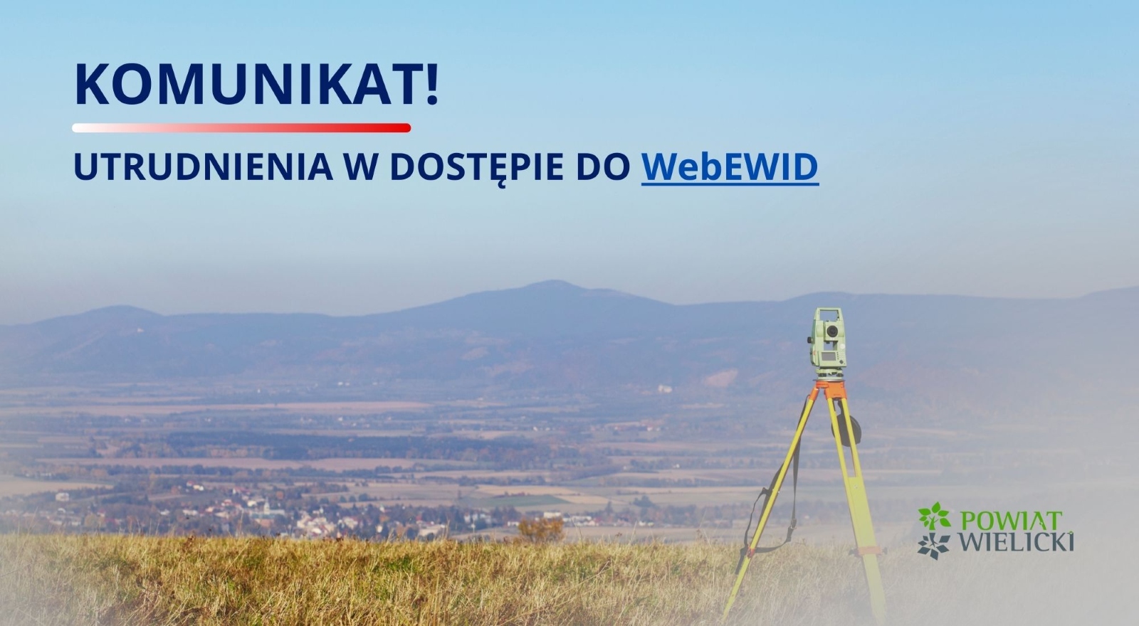 Komunikat – utrudnienia w dostępie do WebEWID (13 lutego)