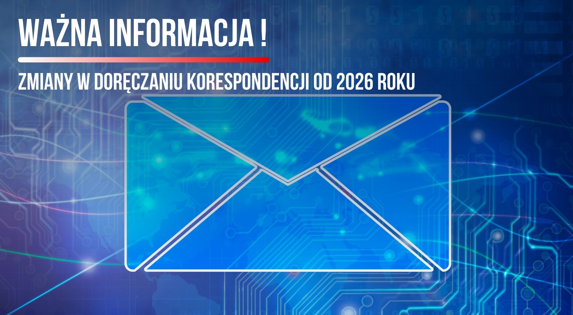 Ważna informacja dla mieszkańców – nowe zasady doręczania korespondencji już obowiązują