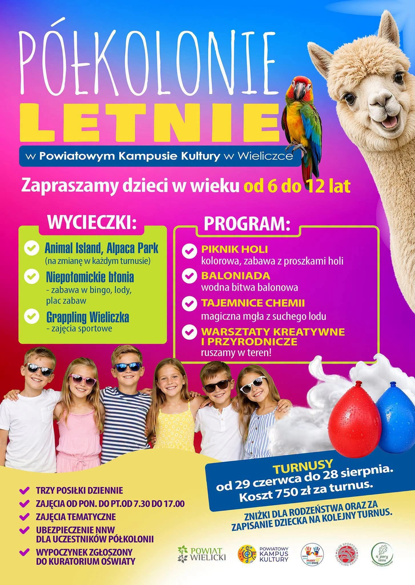 Wakacyjne półkolonie w Powiatowym Kampusie Kultury w Wieliczce!