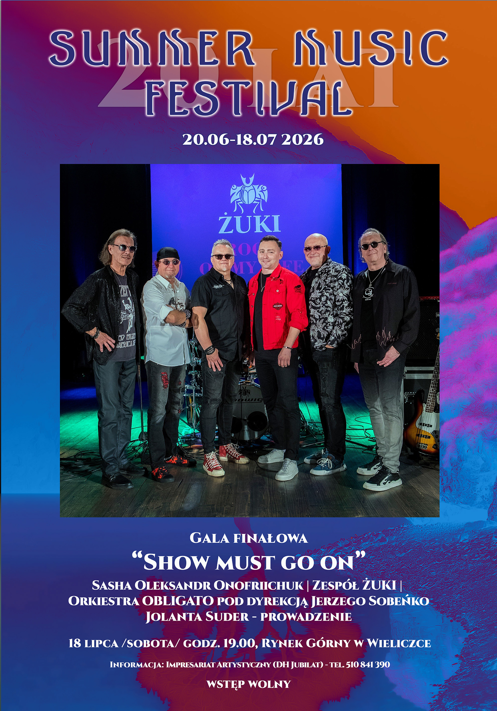 „Show Must Go On” - Koncert Finałowy Jubileuszowej 20. Edycji Summer Music Festival Wieliczka 2026