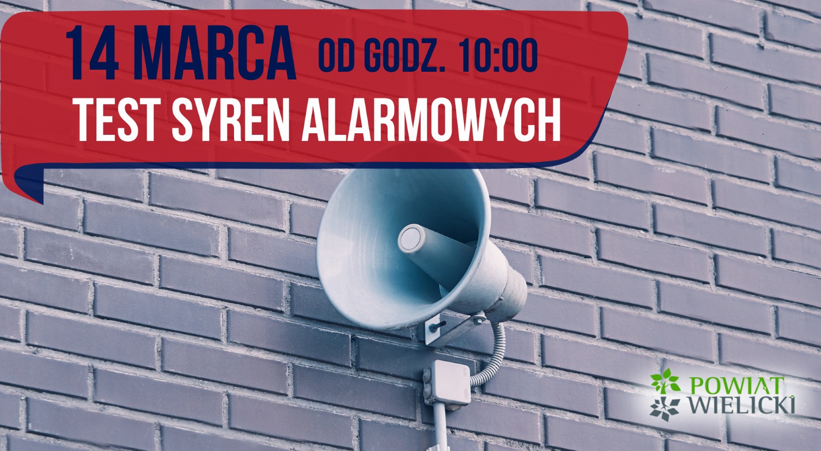 14 marca 2026 – test syren alarmowych w Powiecie Wielickim