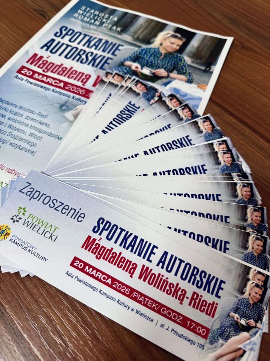 Spotkanie autorskie z Magdaleną Wolińską-Riedi – odbierz swoją wejściówkę!